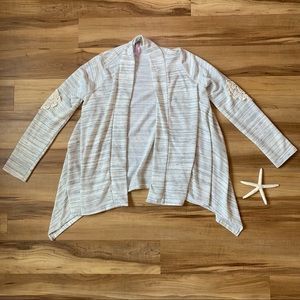 Alya Women’s Elbow Patch Open Cardigan, Medium